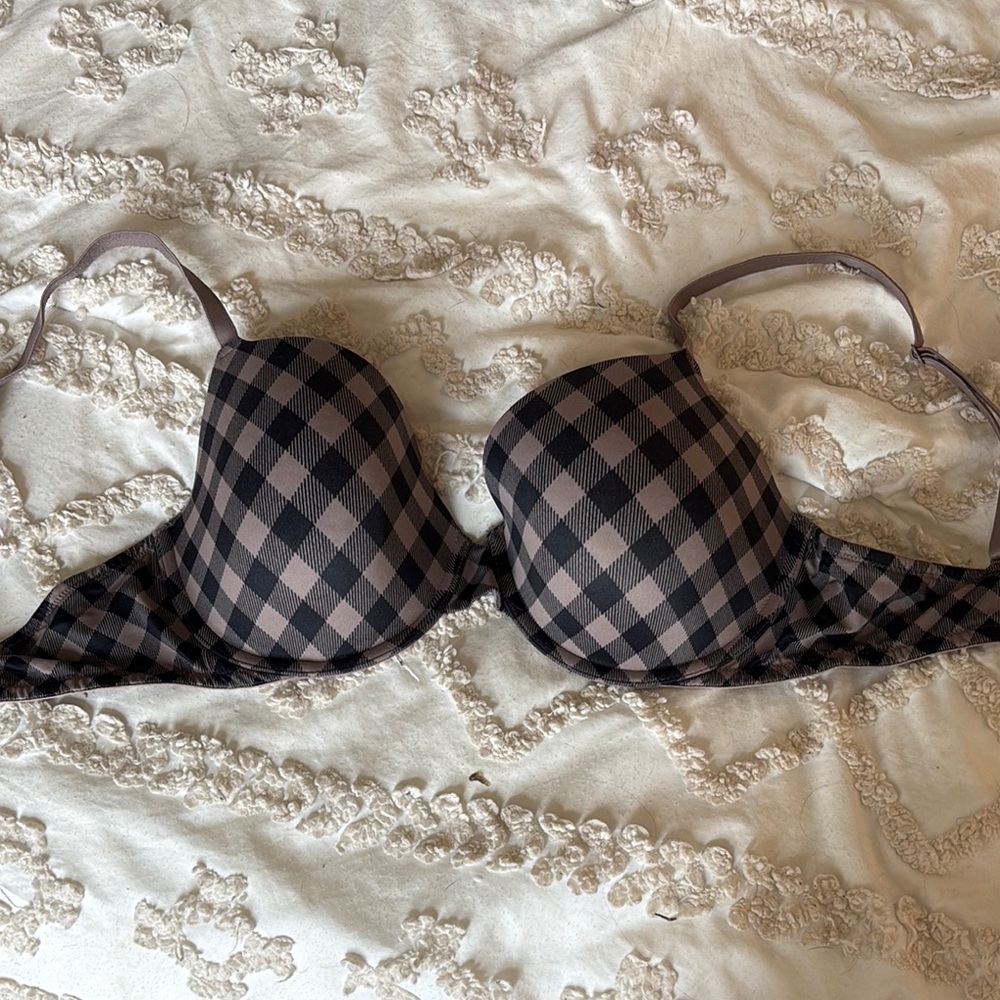 Victoria Secret PINK Plaid Bra 36D